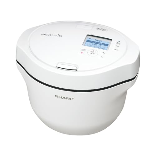 シャープ 水なし自動調理鍋 ヘルシオ ホットクック KN-HW24G-W ホワイト 2.4L 2~6人用 かきまぜ 無水調理 2段調理 送料無料 44,529円