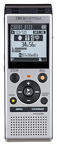 OM SYSTEM/オリンパス オリンパス OM SYSTEM WS-882 SLV 語学学習/講義録音/会議録音/議事録/リニアPCM 送料無料