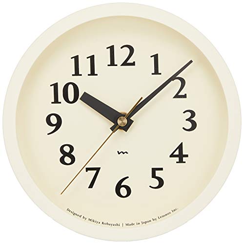 レムノス 置き時計 電波時計 アイボリー エムクロック m clock MK14-04 IV Lemnos 送料無料