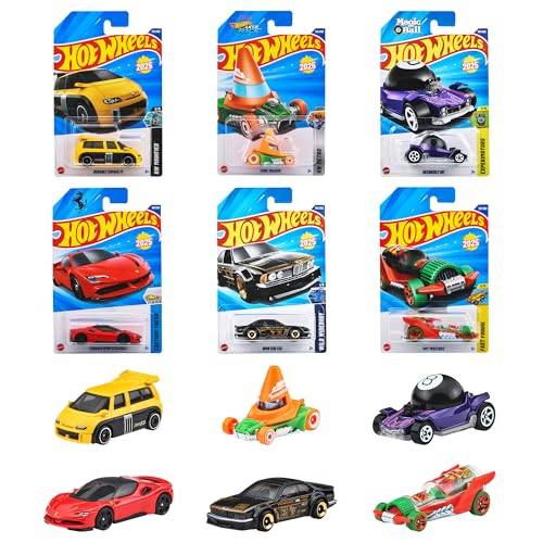 ホットウィール(Hot Wheels) 第一義的鉄道車両 Jアソート 車駕手あそび ミニカー 36台入り口・入口 BOX売りわたす 3歳から マルチ  貨物輸送無料