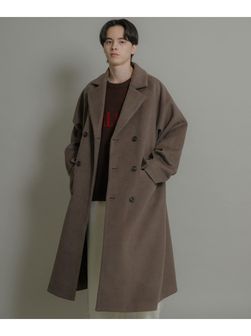 楽天市場】【SALE／50%OFF】プレミアムウールダブルリバーコート HARE
