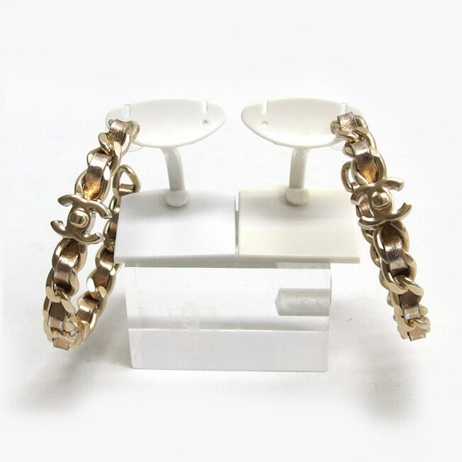 楽天市場】CHANEL【シャネル】ココマーク フープピアス チェーン