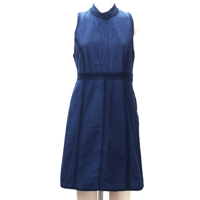 楽天市場】【ミュウミュウ】Miu Miu デニム ワンピース ブルー 38