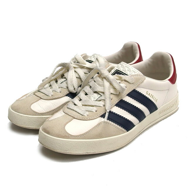 楽天市場】【グッチ】Gucci アディダス コラボ メンズ レザー×スエード