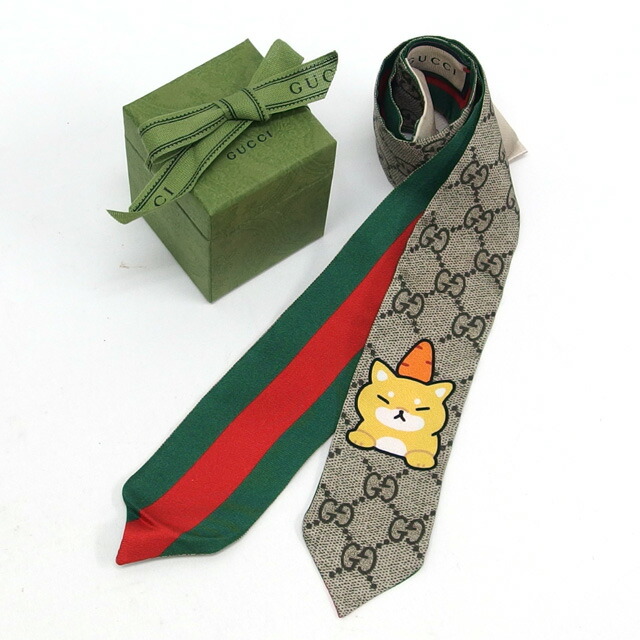 新品未使用✨グッチ　ネックボウ　ボウタイ　GG総柄フローラルプリント　箱&タグ付 ik-00-0471024-1.jpg