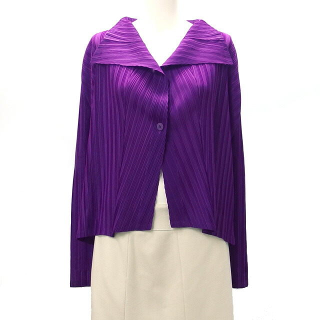 プリーツプリーズ☆イッセイミヤケ⭐︎地球柄カーディガン 【サイズ】2 プリーツプリーズ☆イッセイミヤケ⭐︎地球柄カーディガン 【サイズ】2