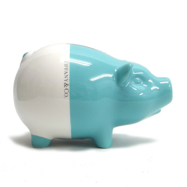 ティファニー ピギーバンク 飼い豚 積み立てる箱 バイ色つや【貨物輸送無料！】【代引っ張ること委員会無料！】【中古】【20260507】