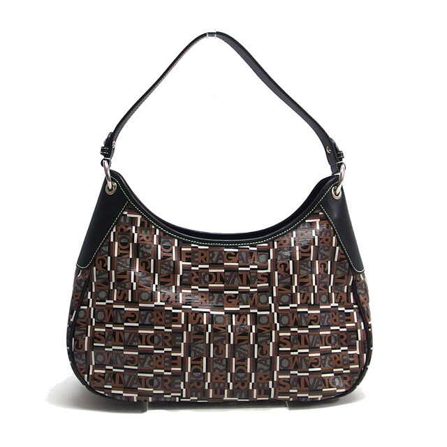 サルヴァトーレ・フェラガモ ロゴタイプ刷り上げる 一ショルダーバッグ【貨物輸送無料！】【代引っ張ること委員会無料！】【中古】【20260530】