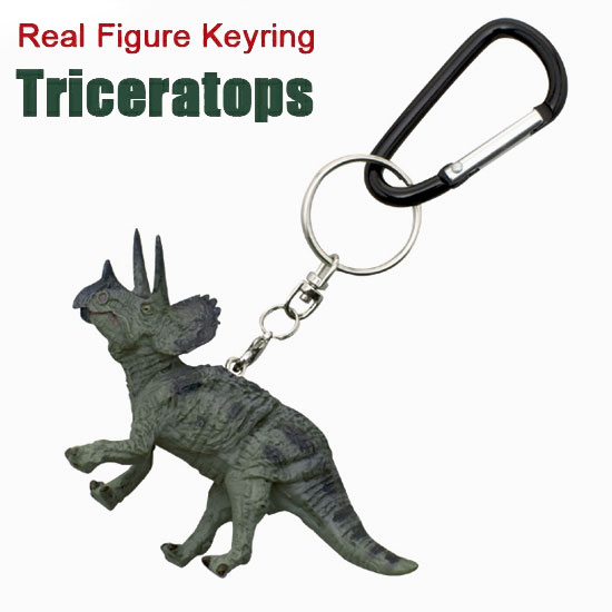 楽天市場 フェバリット 恐竜キーホルダートリケラトプス キーリング ソプラノ