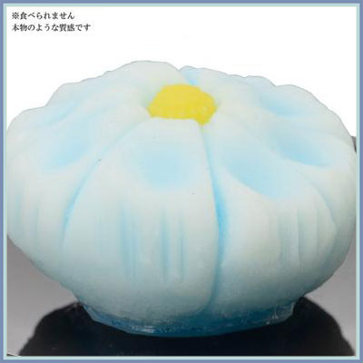 お盆 お供え菓子 花びら ブルー
