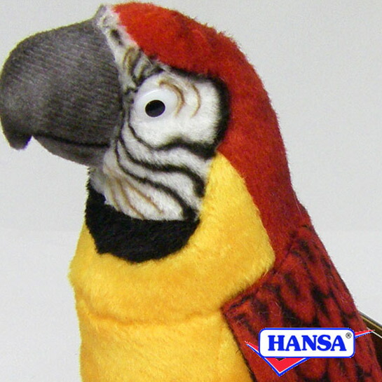 楽天市場】HANSA ハンサ ぬいぐるみ3325 オウム ブルー パロット 青
