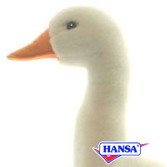 HANSA ハンサ ぬいぐるみ<br>3709 白ガチョウ がちょう リアル 鳥