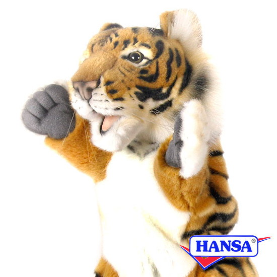 楽天市場 Hansa ハンサ ぬいぐるみ4039 ハンドパペット トラ Tiger ソプラノ