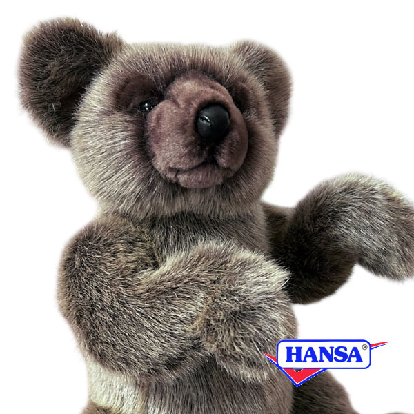 楽天市場】ハンサ【HANSA】ぬいぐるみ コグマ ブラック25cm