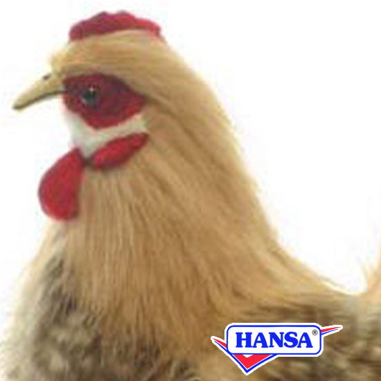 楽天市場】ハンサ【HANSA】ぬいぐるみ 白メンドリ38cm 鶏