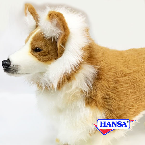 HANSA ハンサ ぬいぐるみ6686 ウェルシュコーギー 犬 イヌ リアル 動物｜ソプラノ