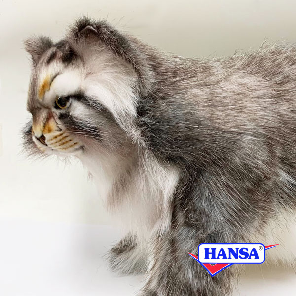 楽天市場 Hansa ハンサ ぬいぐるみ7077 マヌルネコ Pallas Cat マヌル猫 ソプラノ