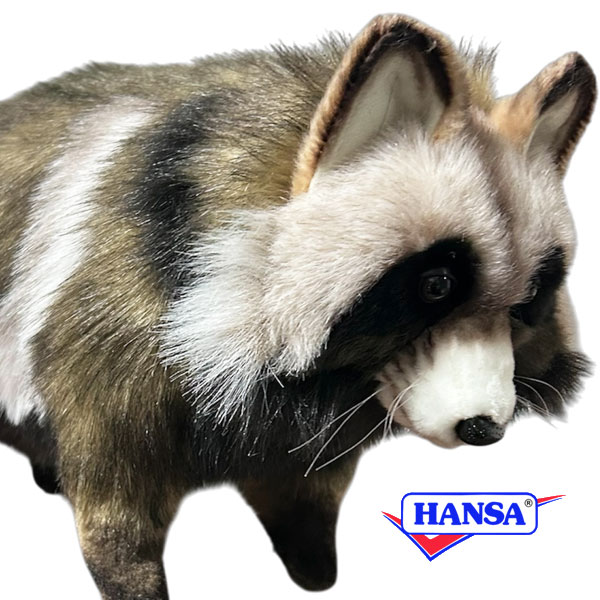 HANSA ハンサ ぬいぐるみ\u003cBR\u003e7256 タヌキ 狸 たぬき 写実的 毛の荒物