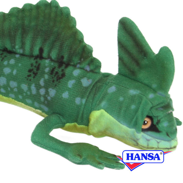 HANSA ハンサ ぬいぐるみ 8038 グリーンバシリスク トカゲ 蜥蜴 とかげ リアル 爬虫類