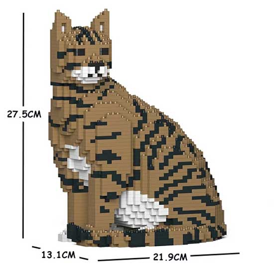 ◆◆JEKCA ジェッカ ブロック ピース数1700 茶トラ ねこブロック ST19CA04-M01 ◇◇JEKCA ジェッカ ブロック ピース数1700 茶トラ ねこブロック