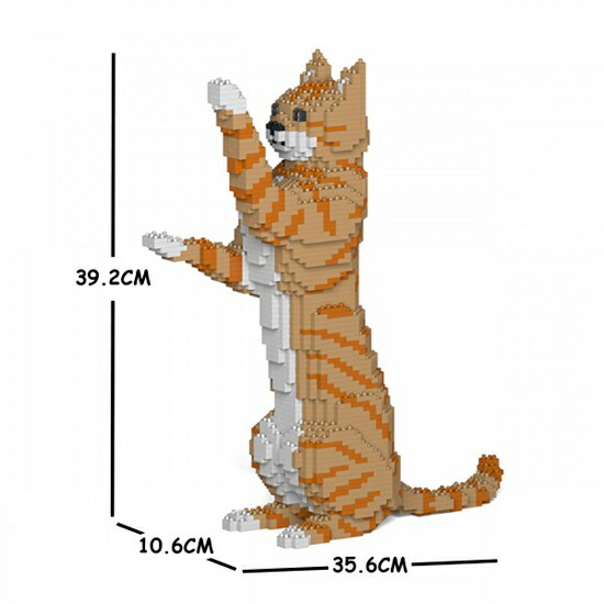 【無料ラッピングサービス有り】\u003cBR\u003eJEKCA ジェッカブロック 虎猫 虎猫 茶 14S-M01 Sculptor 立体謎合わせ 精神的な統合謎合わせ