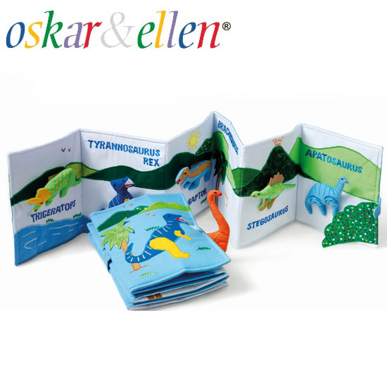oskar\u0026ellen オスカー\u0026エレン\u003cBR\u003e布ピクチュアブック ブックダイナソー 恐竜