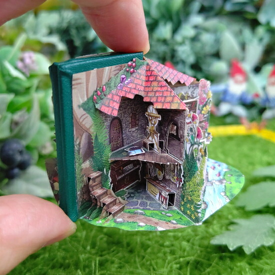 楽天市場】豆本ドールハウス 手作りキット 猫屋敷 71ピース W36