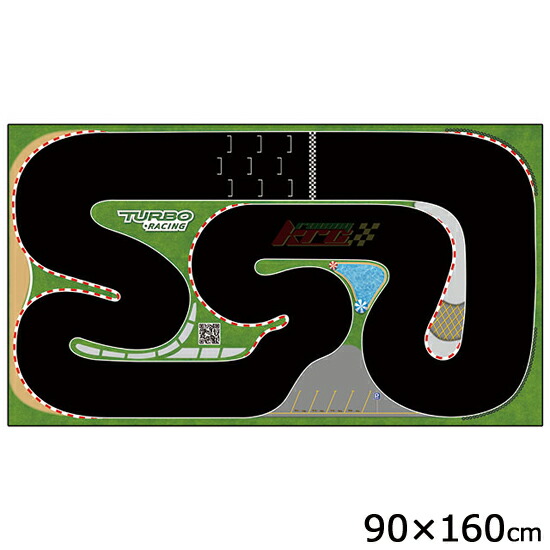 TURBO RACING ターボレーシング<BR>RCトラック デラックス 90×160cm サーキットマット レース用コース レースマット 純正 オプションパーツ 1/76スケール