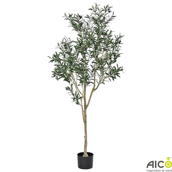 【法人様限定】 オフィスグリーン オリーブ H180×W70cm ポット付 人工観葉植物 プランター FGO-180A 樹木プランター フェイクグリーン オフィス グリーン 人工植物 アートグリーン インテリアグリーン 観葉植物 オフィス家具 業務用 Aico アイコ
