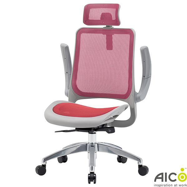 【法人様限定】 オフィスチェア ヘッドレスト付き はね上げ肘付き アルミ脚 座メッシュタイプ シンクロロッキング メッシュチェア デスクチェア パソコンチェア OAチェア 事務椅子 ワークチェア PCチェア 高機能チェア チェア オフィス家具 Aico アイコ