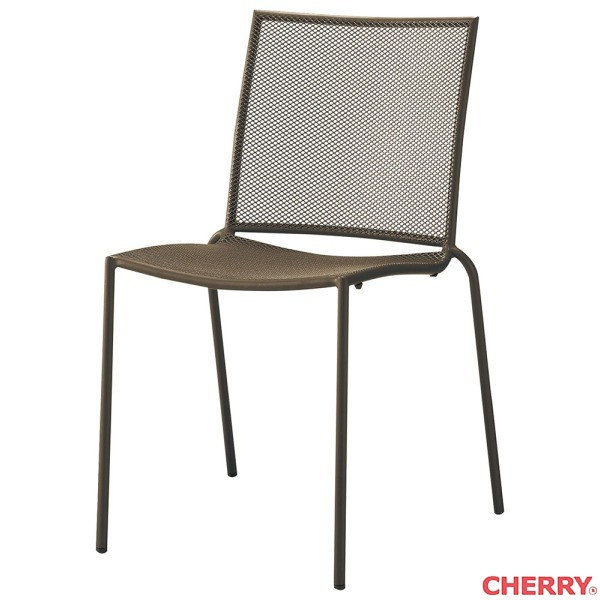 【法人様限定】パーソナルチェア メッシュ ブラウン ラスティ cherry 桜屋工業 スタッキングチェア スタッキング スタック チェア 椅子 ガーデン Garden エントランス ロビー カフェ 喫茶店 バル レストラン 業務用