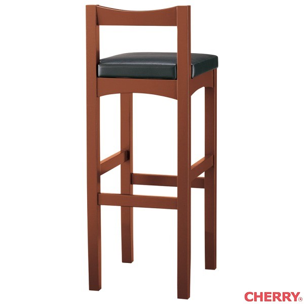 【法人様限定】ハイチェア 天然木 レザー 新京S70 cherry 桜屋工業 和風 Japanese ジャパニーズ チェア エントランス ロビー カフェ 喫茶店 バル レストラン 業務用 送料無料｜DELTA オフィス家具