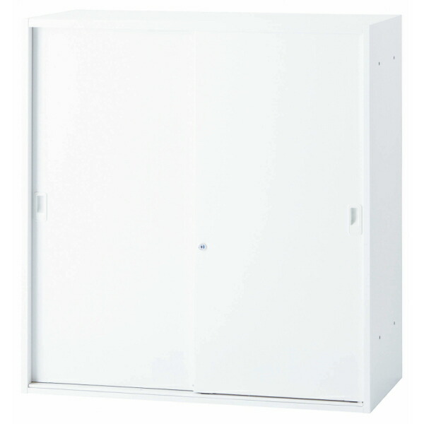 楽天市場】3枚 引違い キャビネット 鍵付き 上置 下置 書庫 スチール