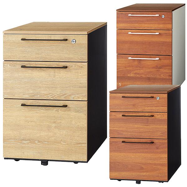 楽天市場】ワゴン 3段 鍵付き サイドキャビネット オフィスワゴン