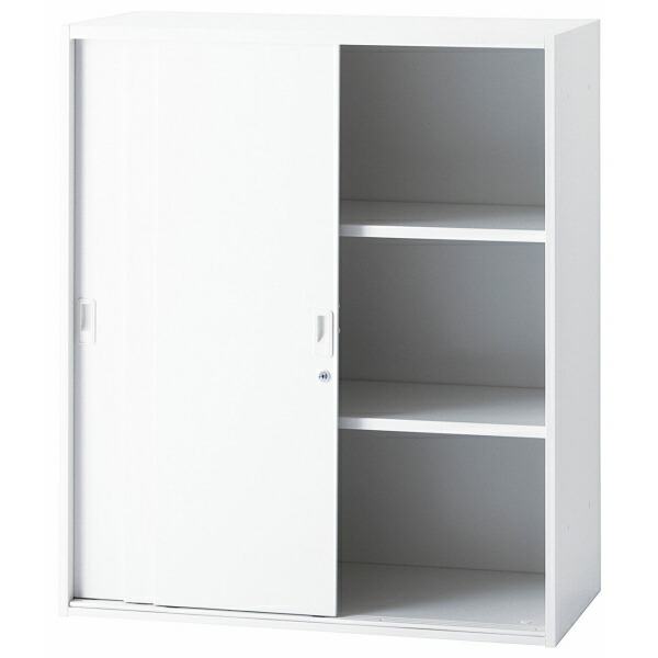 楽天市場】両開き キャビネット 鍵付き 上置 下置 書庫 スチール