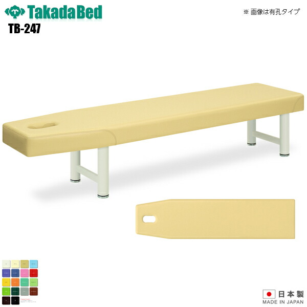 【日本製】【送料無料】 マスタ 無孔タイプ [TB-247][高田ベッド製作所] 介護ベッド 診察台 ベッド マッサージ台 マッサージベッド 病院 クリニック 医療 介護 診察 診察室 施術 施術ベッド 軒先渡し