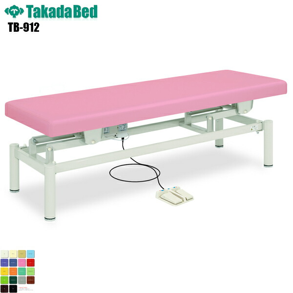 【日本製】【送料無料】 電動ハイローベッド 無孔タイプ [TB-912][高田ベッド製作所] 診察ベッド 昇降 診察台 ベッド マッサージ台 マッサージベッド 病院 クリニック 医療 介護 診察 診察室 施術 施術ベッド 昇降ベッド 電動ベッド 電動昇降 軒先渡し