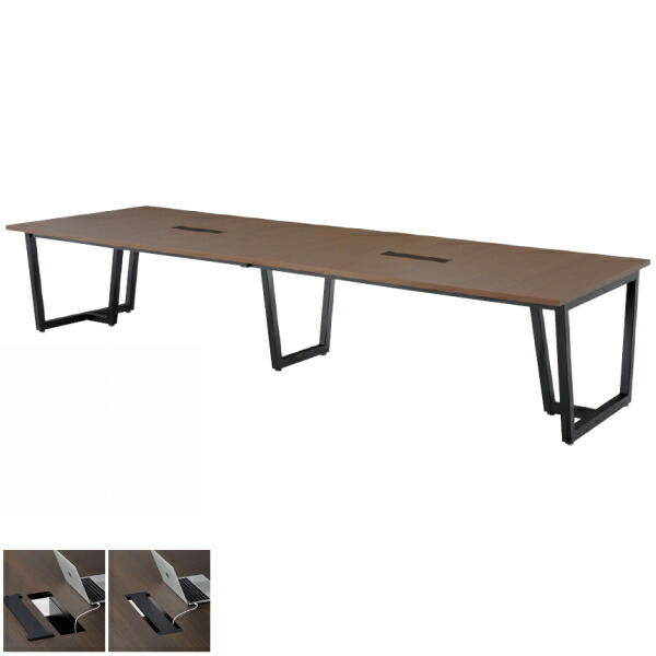 【法人限定】会議テーブル 幅4000×奥行1200×高さ720mm ワイヤリングBOXタイプ JP-4012W エグゼクティブテーブル テーブル 会議用テーブル ミーティングテーブル 高級テーブル 高級会議テーブル NISHIKI ニシキ工業