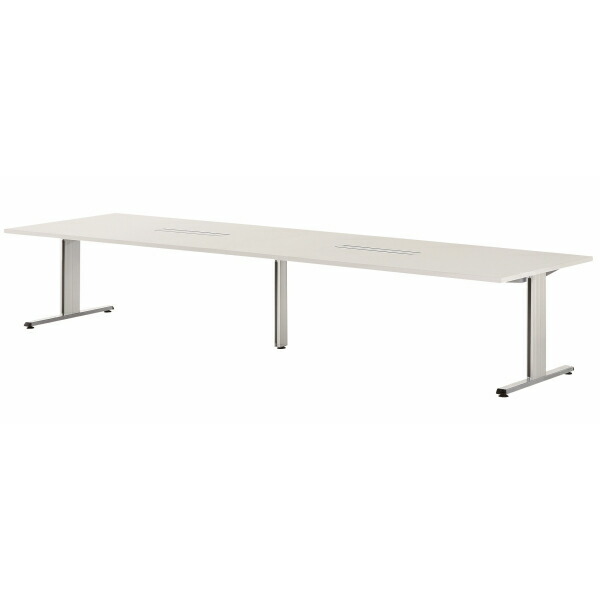 【法人限定】エグゼクティブテーブル 幅4000×奥行1200×高さ720mm PRL-4012W 高級会議テーブル ワイヤリングBOXタイプ ダークウッド ウォールナット ペールウッド オフホワイト 会議テーブル 会議用テーブル ミーティングテーブル NISHIKI ニシキ工業