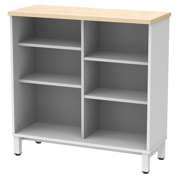 収納カウンター オープンタイプ W1000×D400 RFDBC-1040NW-OP ホワイト 書庫 木製書庫 キャビネット オフィス書庫 収納 業務用 ファイル棚 収納棚 脚付き ハイカウンター オフィス収納 オフィス家具 アールエフヤマカワ RFyamakawa スタッツィオーネシリーズ Stazione