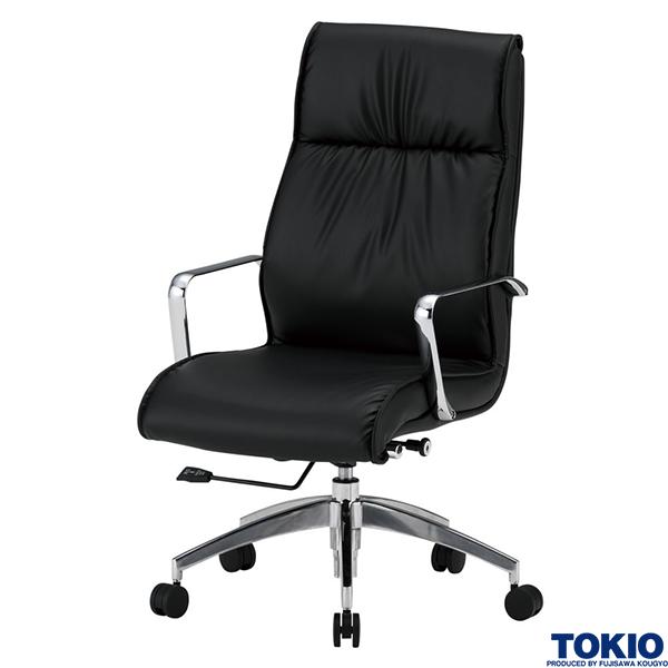 【法人様限定】 オフィスチェア レザー 肘付き W650×D680×H1020~1100 マネージャーチェア 事務椅子 チェア ミーティングチェア 会議用チェア イス 椅子 チェア エグゼクティブチェア マネジメントチェア 回転椅子 ロッキングチェア オフィス家具 会社 施設 藤沢工業 TOKIO|DELTA オフィス家具