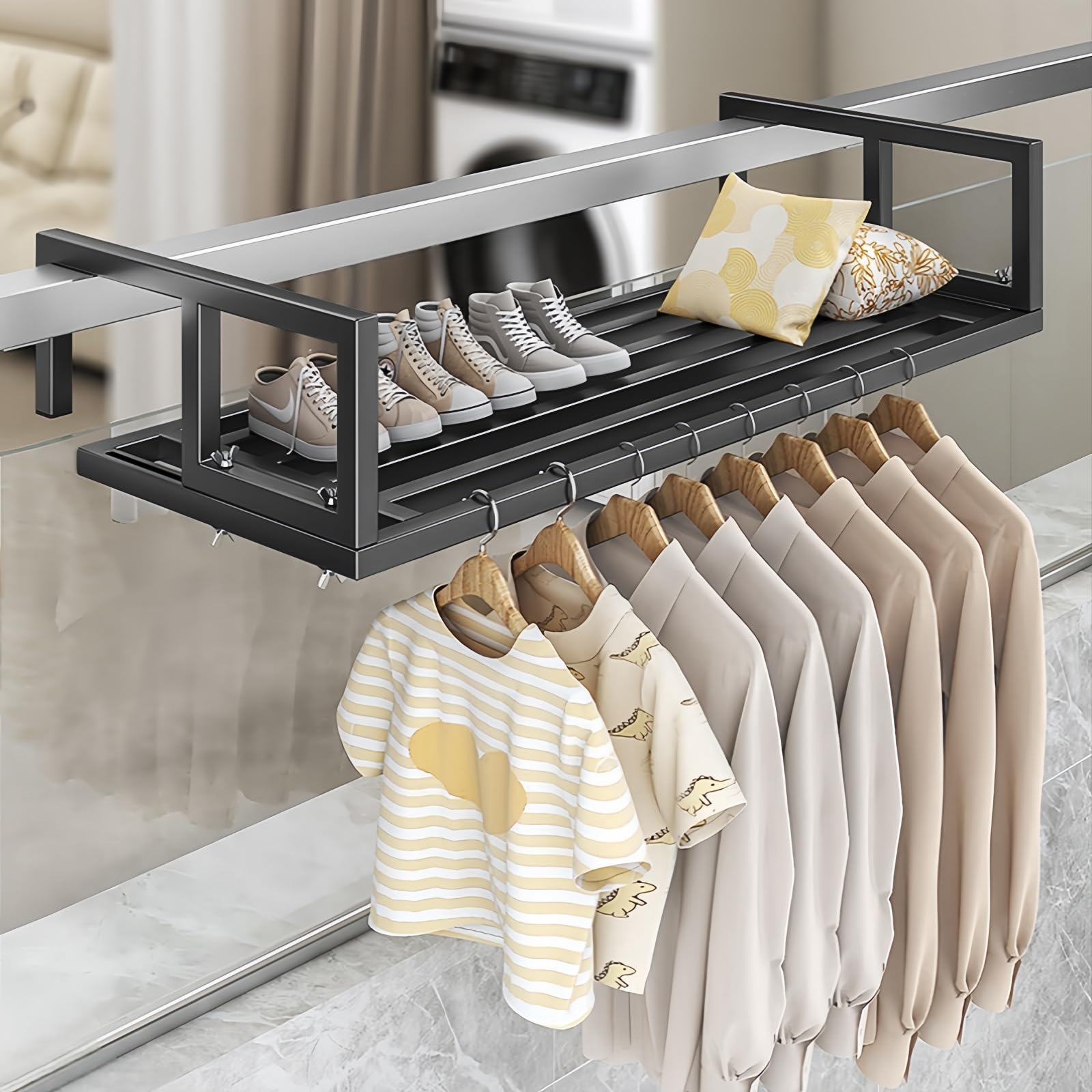 楽天市場】【マラソン~最大2000円OFFクーポン】ベランダ用物干し 伸縮