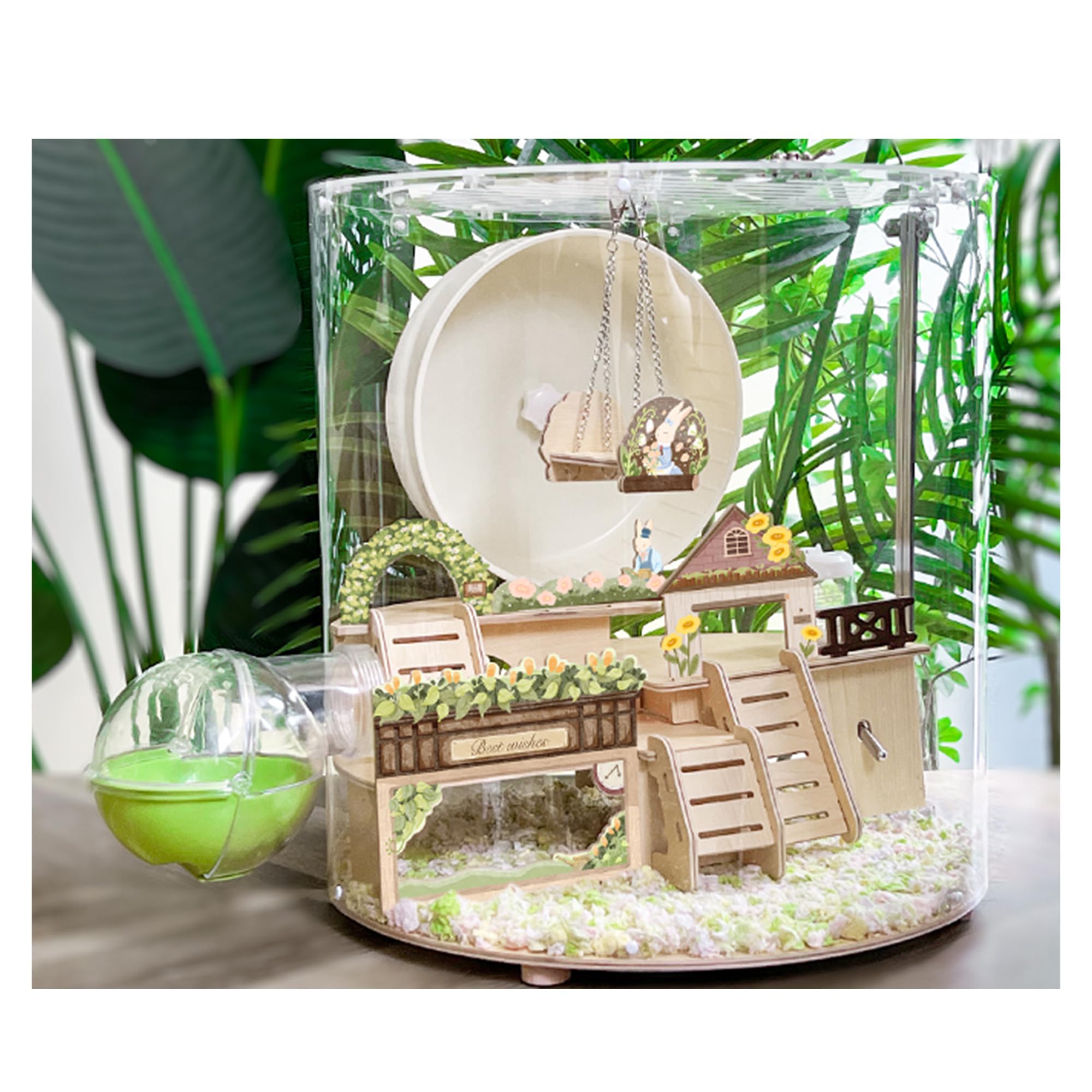 楽天市場】ハムスターケージ 透明 アクリル製 2階建て ハムスター