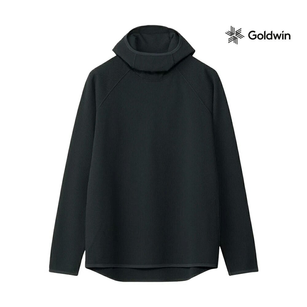 2025S/S goldwin サーマル ブラック Goldwin ゴールドウィン ワッフルライト サーマル ロンT GM44106