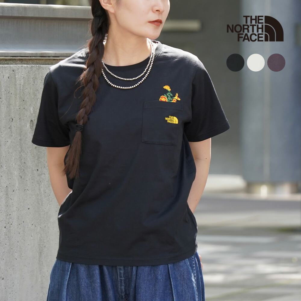 ザ・ノース・フェイス Tシャツ カットソー レディース ショートスリーブフラッシュドライフラワーロゴティー THE NORTH FACE NTW32630 正規取扱品