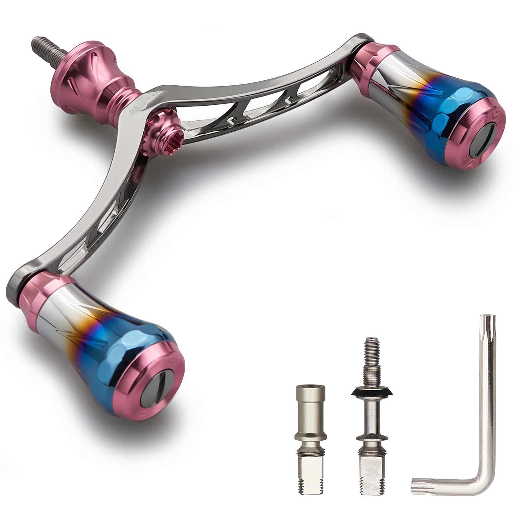 【送料無料】V4.0 80/98mm リール ハンドル 航空アルミ製 シマノ ダイワ 通用 スピニングリール 用 Arch Aurora｜Sora Value