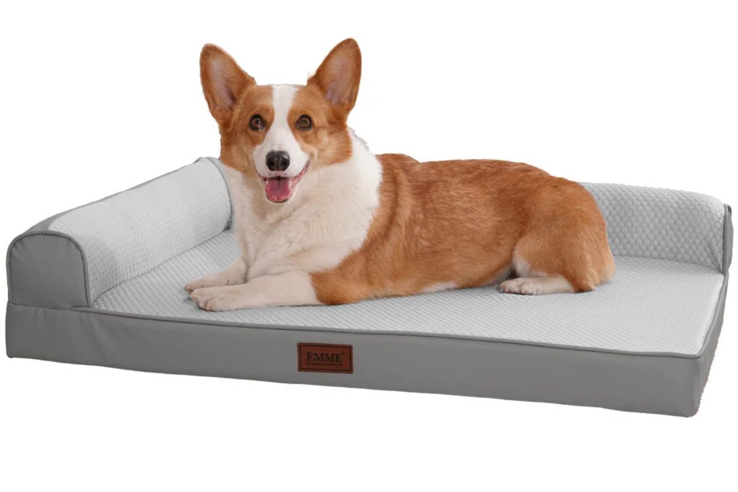 【送料無料】L型犬ベッド冷感 ひんやり ペットベッド Q-max値0.4 涼しいペットソファー ペットクッション 枕付き 高反発 抗菌防臭 高齢｜Sora Value