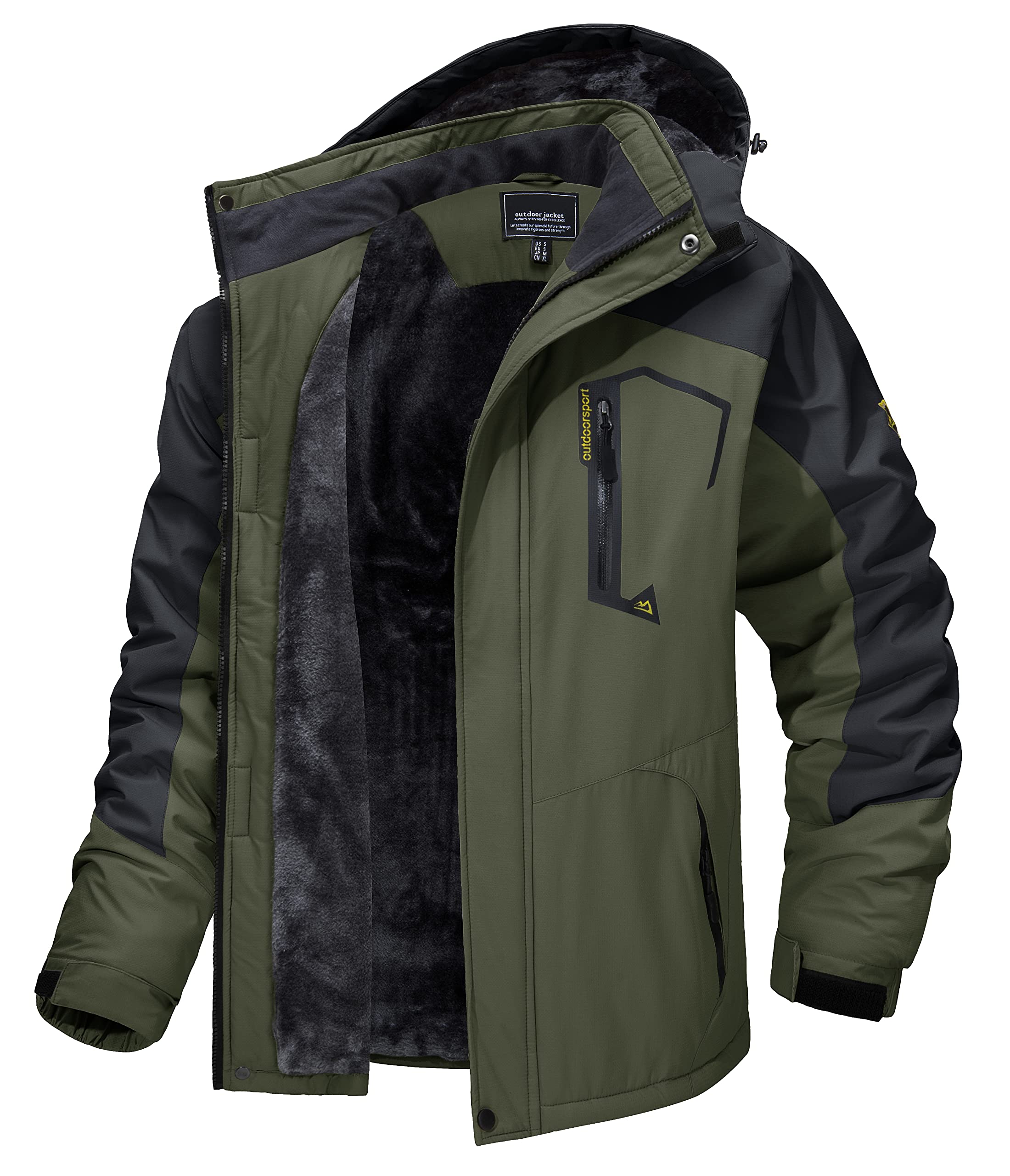 【送料無料】アウトドアジャケット メンズ 多機能 マウンテンパーカー 防風 防寒 登山服 裏ボア 保温 撥水性 ウインドブレーカー 登山ジ｜Sora Value