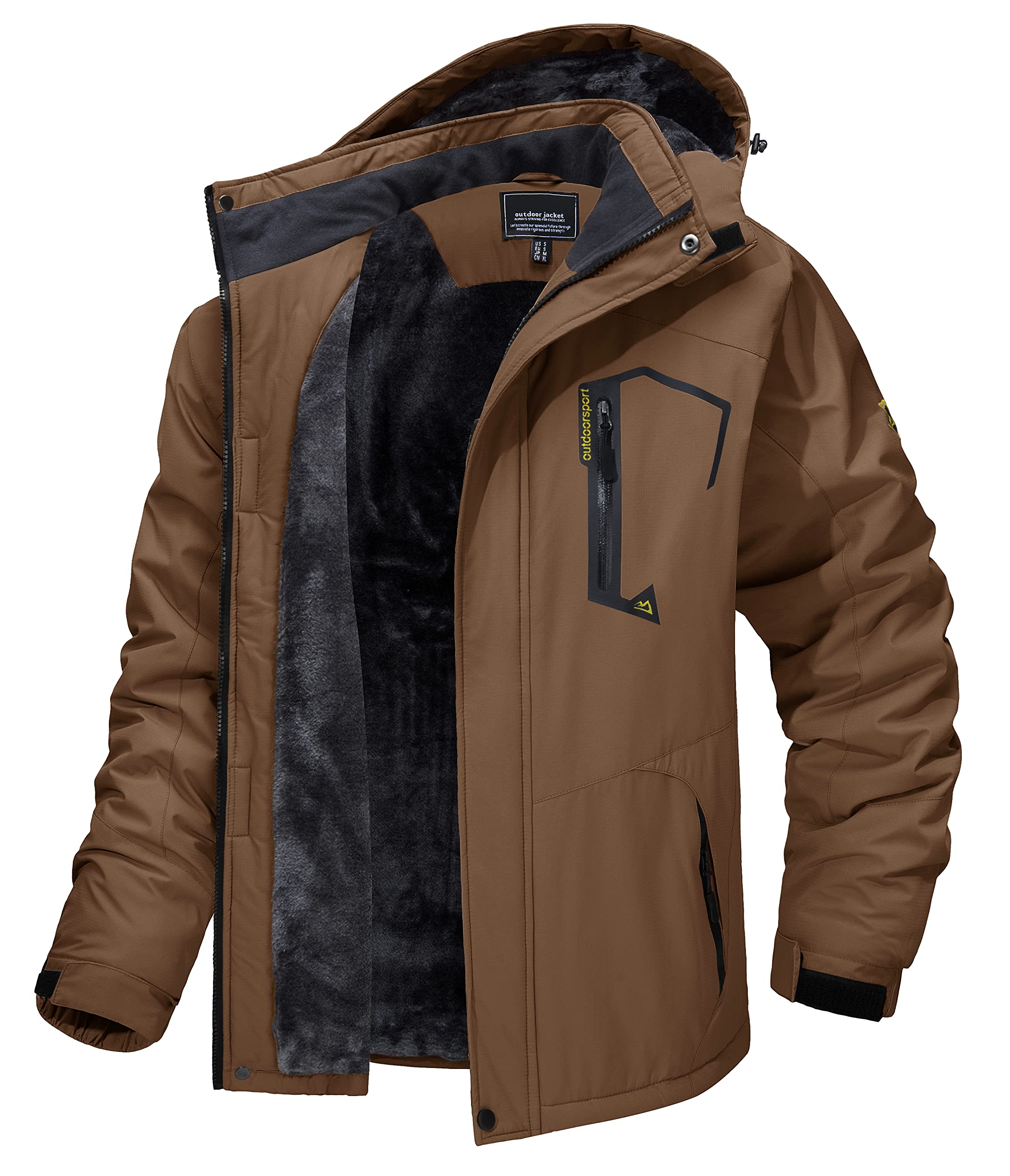 【送料無料】アウトドアジャケット メンズ 多機能 マウンテンパーカー 防風 防寒 登山服 裏ボア 保温 撥水性 ウインドブレーカー 登山ジ|Sora Value