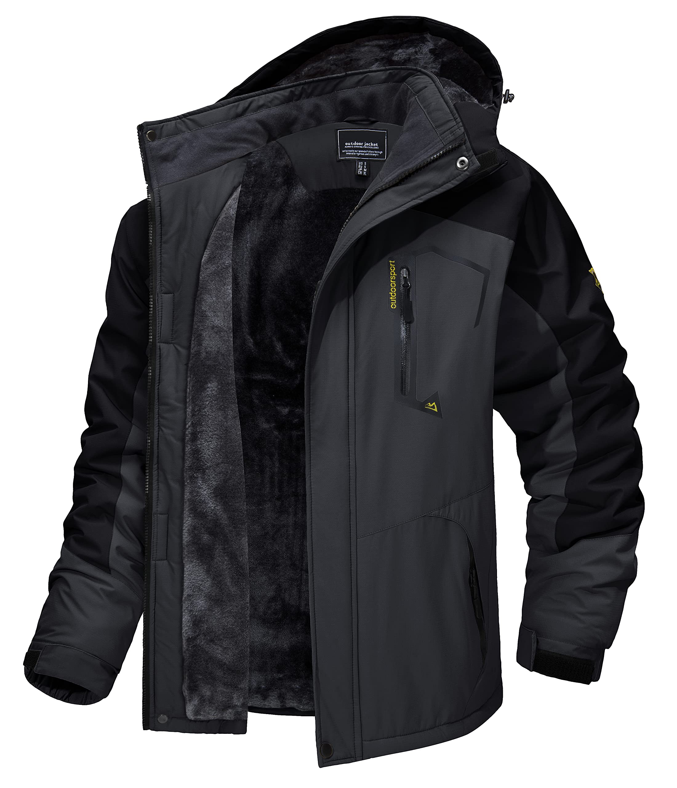 【送料無料】アウトドアジャケット メンズ 多機能 マウンテンパーカー 防風 防寒 登山服 裏ボア 保温 撥水性 ウインドブレーカー 登山ジ｜Sora Value